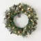 Sullivan's Christmas LED Pine Cones Wreath, Green Faux Floral Decor for Crafting, Weddings, Home and Holiday Decoration, 6 Inch